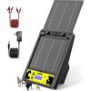 LSXHQ Elettrificatore per Recinti Solare per Portata 32 KM Batteria al Litio 18000mAh