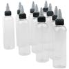 10x Bottiglia Plastica Con Tappo Spirale Solventi Olio Vernici Inchiostro