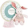 Doudou et Compagnie Peluche Doudou et Compagnie Botanic Lapin avec doudou Rose