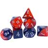 7 Dadi In Acrilico Gioco Da Tavolo Bar Giocattoli Accessori Per L'aula D4 D8 D10