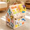 Tavola Delle Attività a Forma di Casa Educativo Busy Board Tattile per Piccoli