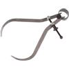 Pinza a molla Solid Nut Outside, Acciaio al carbonio, Gamba piatta, 0-6 '' /