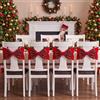 Coprisedia Fiocco Plaid Rosso Festivo per Eventi Natale e Riunioni Capodanno