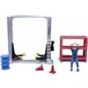 Officina in Miniatura in Scala 1:64 con Piattaforma Elevatrice per Diorama,
