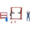 Officina in Miniatura in Scala 1:64 con Piattaforma Elevatrice E Attrezzi per