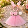 Costume Da Lepre Con Cerchietto Con Orecchie, Costume Da Coniglietto Per Bambini