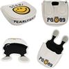 Cancelli perlati PEARLY GATES SMILE SERIES 2ball mallet tipo putter cover bianco nuovo
