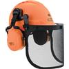 Oregon Protect Casco Sicurezza Motosega Cuffie Antirumore Visiera Rete Arancio