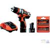 Aeg Trapano Avvitatore Aeg Bbs12C2-202 Bkit1 12 Volt 2 Batterie Litio 2,0 Ah