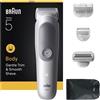 Braun Regolabarba Body Groomeer Uomo BG 5550 Impermeabile + Accessori