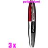 L'Oréal 3 X L'Oréal mascara ciglia finte farfalla intenza intense black 7 ml