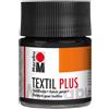 Marabu Textil Plus Colori per Tessuti Scuri 50 ml Colore Nero
