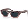 RAY-BAN Meta Gen 3 Zena - Occhiali Smart AI - Rosa Cipria Lattiginoso | Oltre 8 h di batteria, array a 6 microfoni, montatura sottile - lenti Transitions® da trasparenti a Grigio