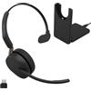 Jabra Evolve3 65 Cuffie con microfono wireless Bluetooth monorecchio, UC. USB-C