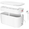 LogiLink LPS281U - Scatola per cavi con presa a 5 prese con 3 USB, colore: Bianco