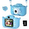 ASTGMI Macchina Fotografica Bambini, 12MP Mini Ricaricabile Fotocamera Digitale Bambina Videocamera Regalo per Ragazze Ragazzi 3-10 Anni, con Scheda 32 GB, Regali Giocattolo di Natale & Compleanno