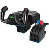 Logitech G Saitek Pro Flight Yoke System | Sistema Leva Controllo Volo, Quadrante Acceleratore, Leva Acciaio, 75 Controlli Programmabili, USB, PC - Nero