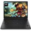 HP HyperX OMEN, Gaming Laptop, 15,3, NVIDIA RTX 5050 8GB | Notebook Gaming, 165 Hz 2K, AMD Ryzen 7 8745HX, 16 GB RAM, 512GB SSD, Windows 11, 15-gb0017slx, Nero, QWERTY Italiano
