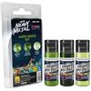 IONIC Smart Colors IONIC Real Heavy Metal - Set di vernice metallica in 3 passaggi per miniature e modellismo, include base, lavaggio e luce, finitura professionale, Wargames