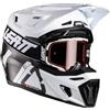 Leatt Casco Kit Moto 9.5 - V26 | Carbon/bianco | M 57-58cm