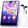 ZAQE Lettore MP3 128GB Bluetooth 5.3 ZAQE 2.4" Full Touchscreen Lettore MP3 sportivo