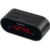 Majestic SVE 235 Sveglia digitale display LED doppio allarme snooze nero