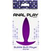 ToyJoy Plug anale ToyJoy Bubble Butt Player Starter silicone viola 10 cm Ø 2,5 cm