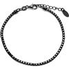 Amen Bracciale Tennis Uomo Donna Argento 925 Nero Amen Regalo Di Natale BTNN18