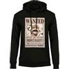 CID Apparel ONE PIECE Felpa con Cappuccio MONKEY D LUFFY WANTED WANTED Adulto NERA