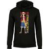 CID Apparel ONE PIECE Felpa con Cappuccio MONKEY D LUFFY STRAW HAT Adulto NERA