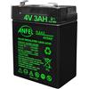 Does not apply Batteria Ricaricabile al Piombo 4V 3A Attacchi Faston F1 4,8mm 4 Volt 3 Ah