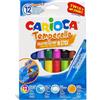 CARIOCA Temperello 12 Tempere Solide in Stick Multicolore 10 g