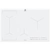 Electrolux EIL83443BW Bianco Da incasso 78 cm Piano cottura a induzione 4 Fornel