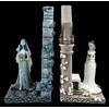 Nemesis Now Buchstützen Set Corpse Bride Emily und Victoria Tim Burton Film Merch H 18,5cm