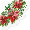 PAW Sp. z o.o. Serwetki okrągłe 3-war. Poinsettia 32cm 12 szt