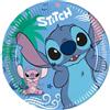 Procos s.a. Piatti di carta Stitch & Angel, 20 cm, 8 pezzi.