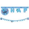 Procos s.a. Striscione di compleanno in carta Stitch & Angel, 2 m, 1 pezzo