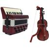 Accessorio per modello di fisarmonica a violino in miniatura per strumento di