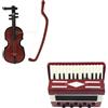Accessorio per modello di fisarmonica a violino in miniatura per strumento di