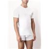 Cagi PEZZI 1 T-SHIRT UOMO CAGI 1308 SERAFINO GIROCOLLO CON 2 BOTTONI COTONE BIANCO