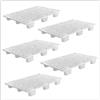 EMPOTEC 5 BANCALI PALLET PEDANA BIANCO PER ALIMENTI E FARMACIA 120x80x14cm PORTATA 900KG