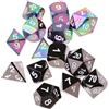 Set Di Dadi In Lega Di Zinco D4 D6 D8 D10 D12 D20 Die Poliedrica TRPG Per
