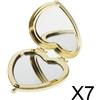 7xHeart Travel Specchio Pieghevole per Trucco Specchio Ingranditore Cosmetico