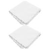 Soft White Cotton Handkerchiefs 60Pcs Reusable Breathable Decorative Squares