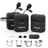 Moman C1X Microfono Lavalier Wireless a Clip Sistema Senza Fili fino a 50 m per