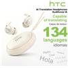 Auricolari Bluetooth HTC AI Cuffie Invisibili Traduttore Vocale 134 Lingue