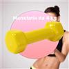 Manubrio Singolo 4 kg Vinile Pesi Palestra Fitness Workout Esercizi in Casa