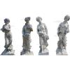 FratelliVagnoni 4 Statue putti Stagioni cm 100 in cemento e marmo Statua Arredo Giardino Esterno