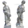 FratelliVagnoni 2 Statua Statue Stagioni cm 100 Estate Autunno in cemento da Giardino esterno