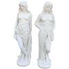 FratelliVagnoni 2 Statua Statue Giardino in cemento marmo cm 150 coppia pietra arredo casa